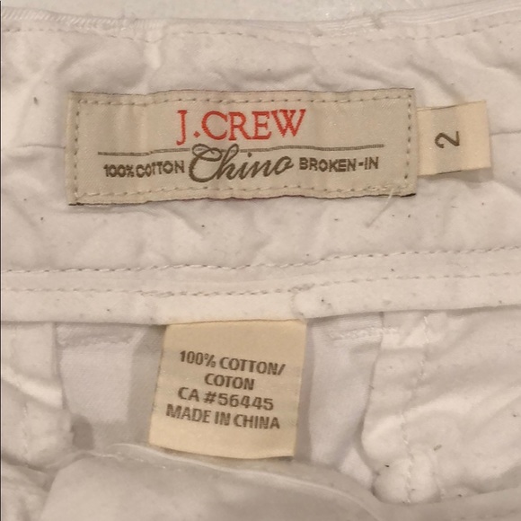 J.Crew White Chino Shorts size 2 - Picture 2 of 3